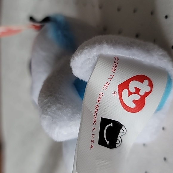 McDonalds Ty Teenie Beanie Boos Weiss Mini Plush - Picture 3 of 3